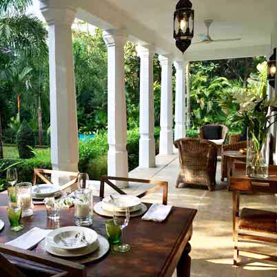 villa jardim veranada dining